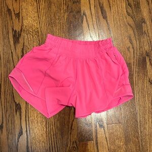 Lulu hotty hots. Sonic pink. Size 2. Tall.